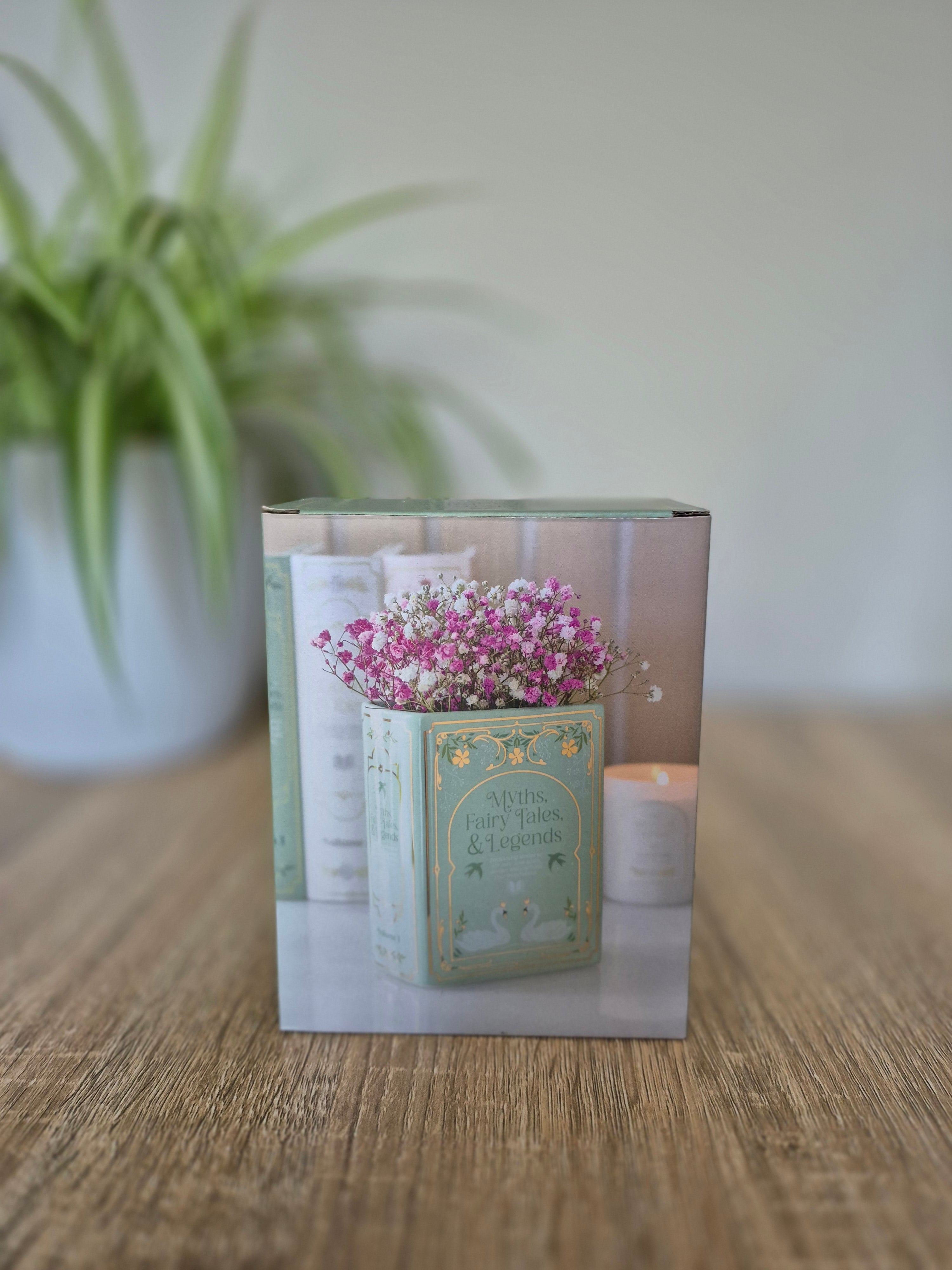 Green Book Shaped Vase