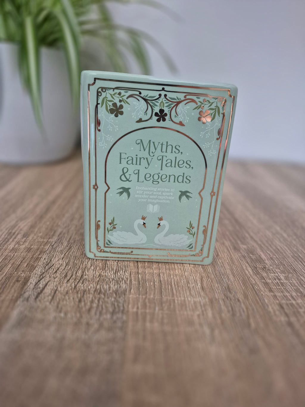 Green Book Shaped Vase