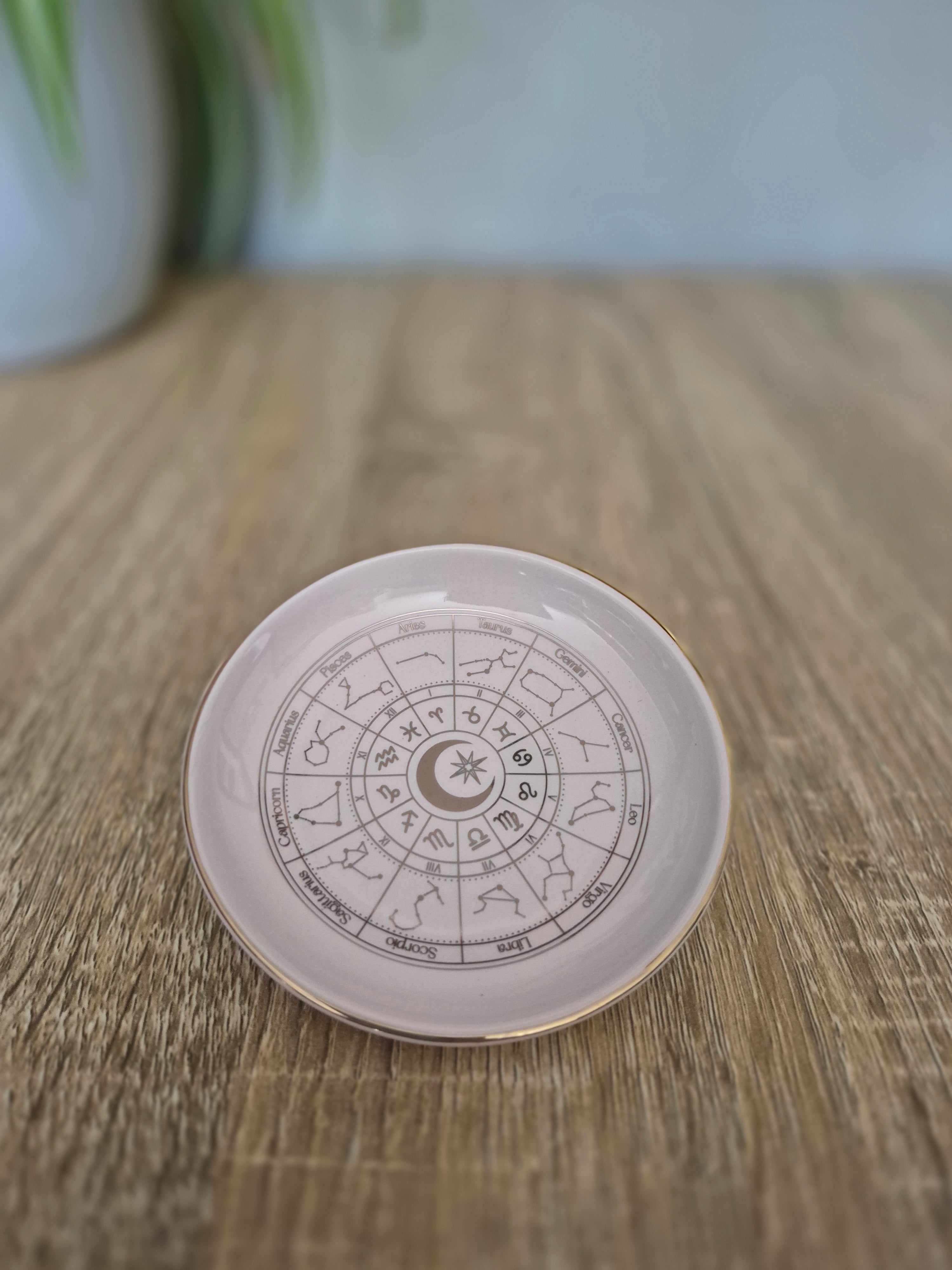Off White Astrology Wheel Trinket Dish