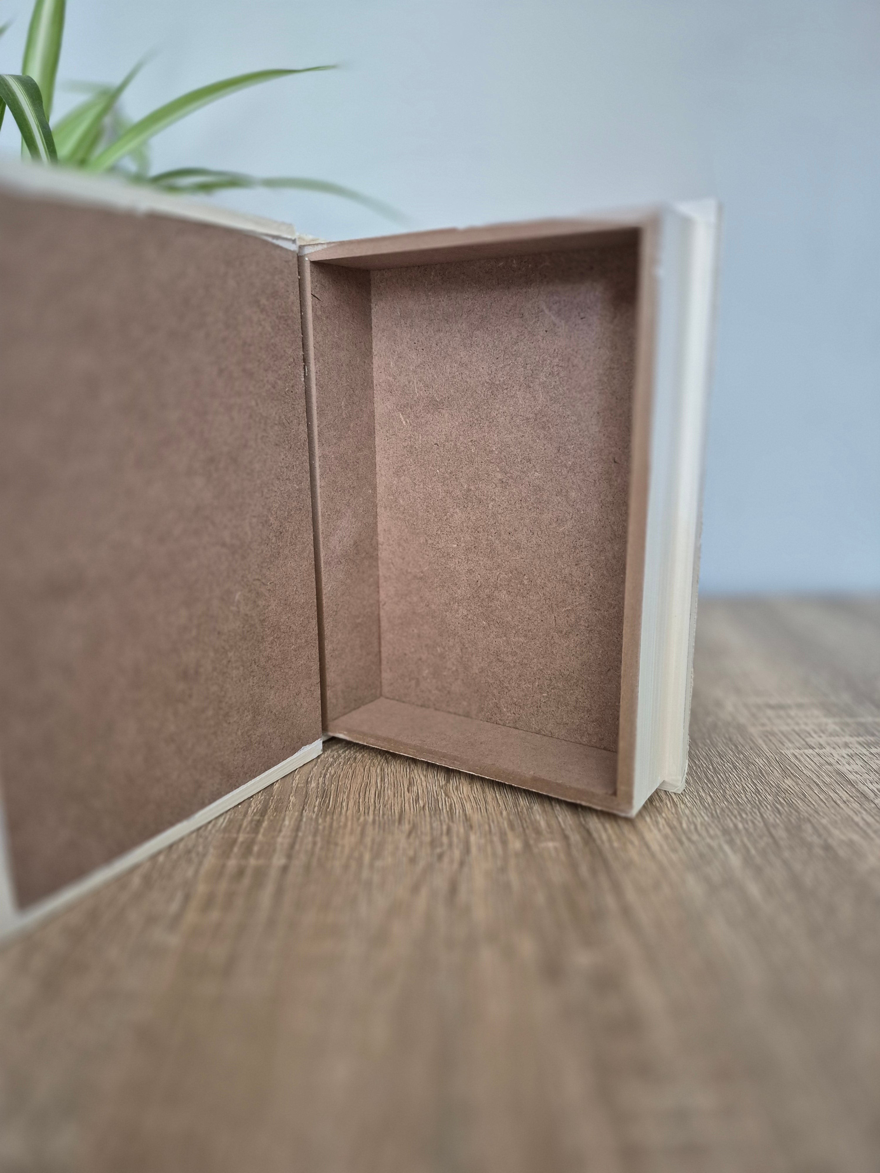 White Book Shaped Storage Box