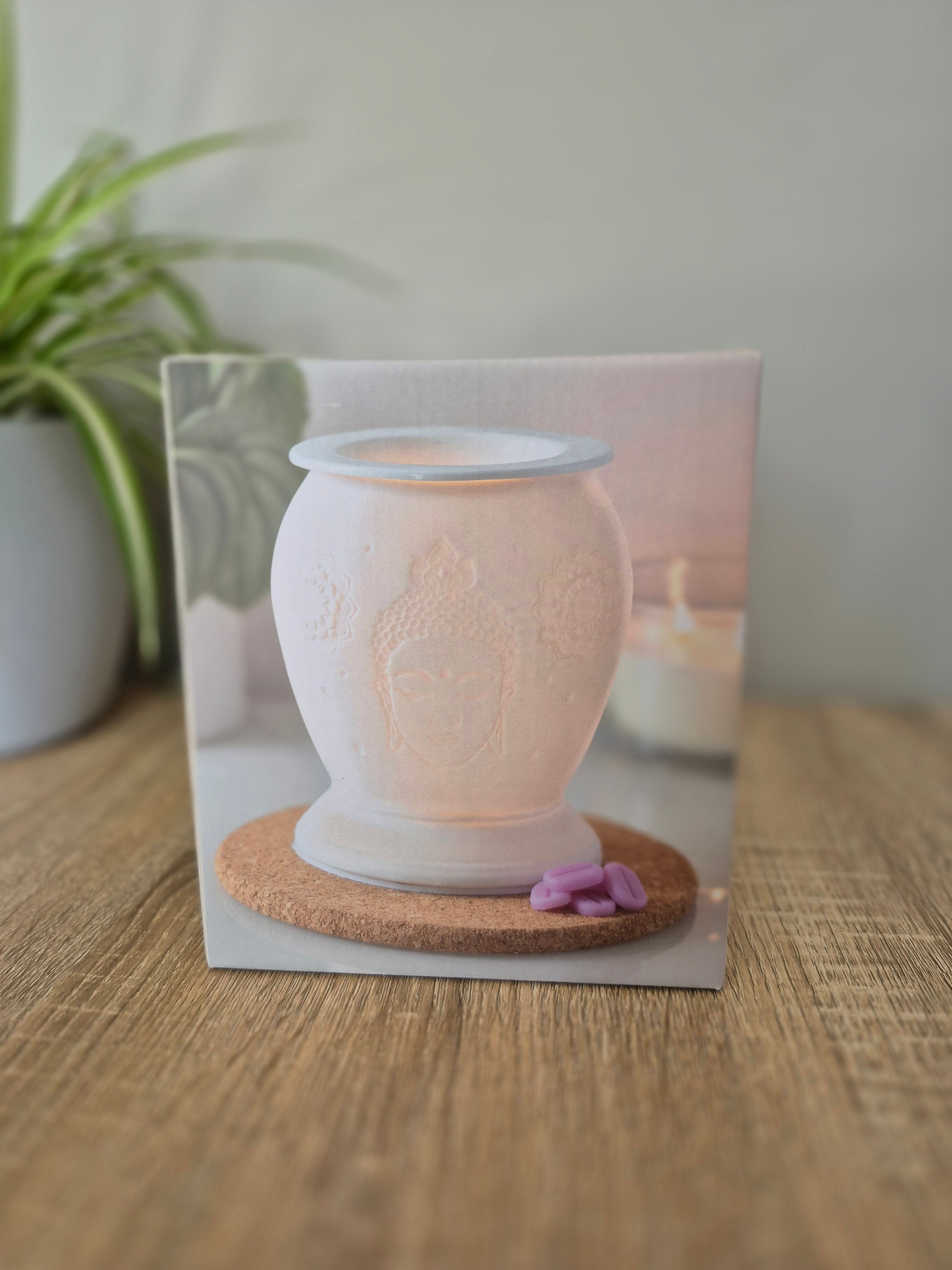 Buddha White Ceramic Electric Oil Burner