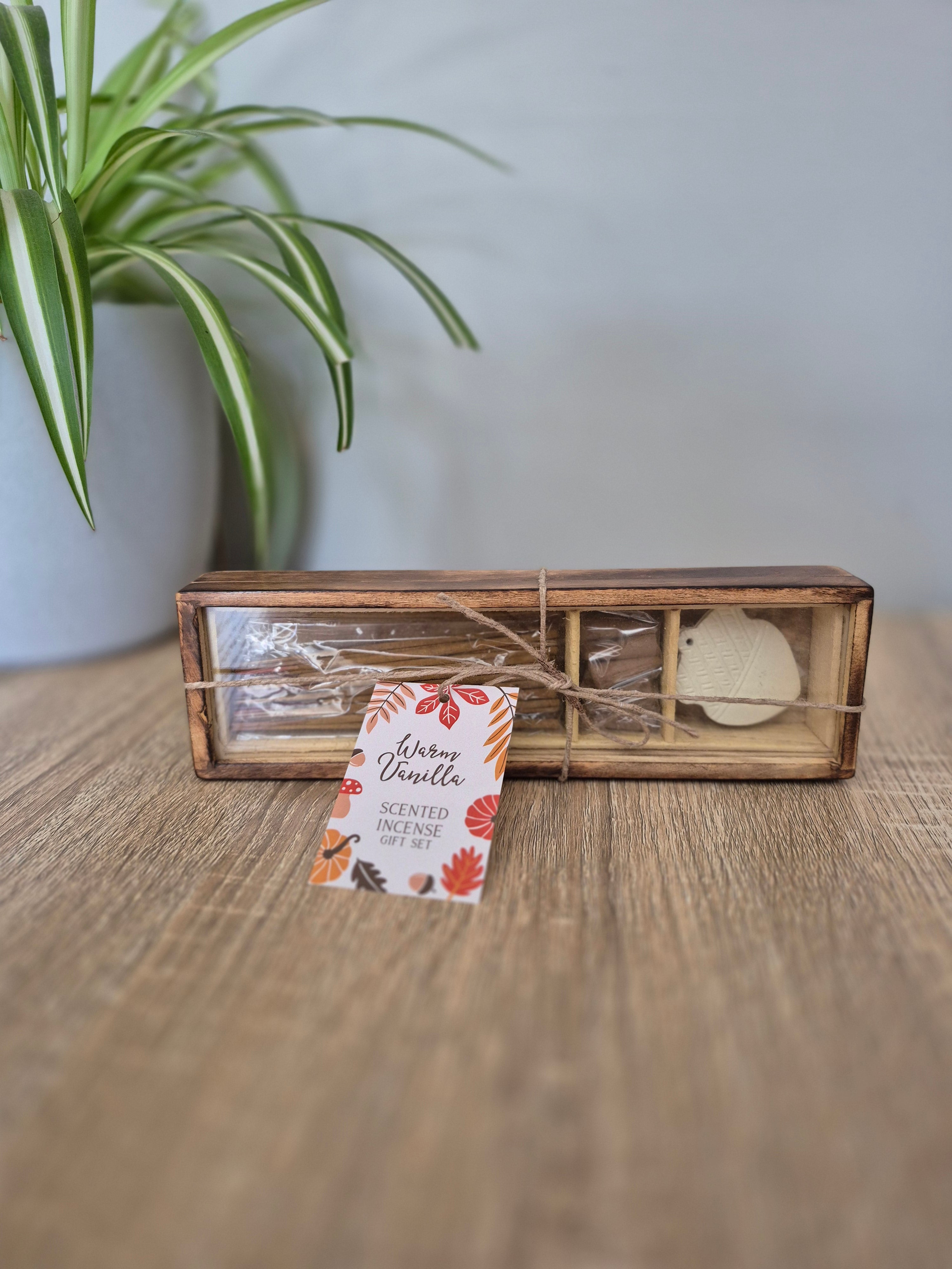 Autumn Acorn Warm Vanilla Incense Gift Set